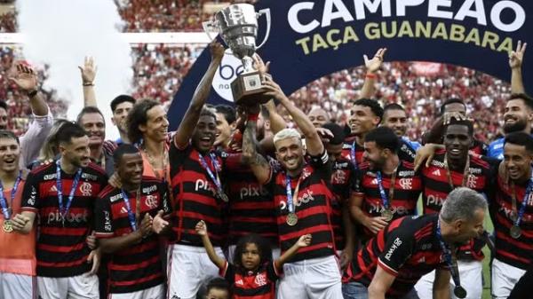 Flamengo conquista a Taça Guanabara ao vencer o Madureira.(Imagem:André Durão / ge)