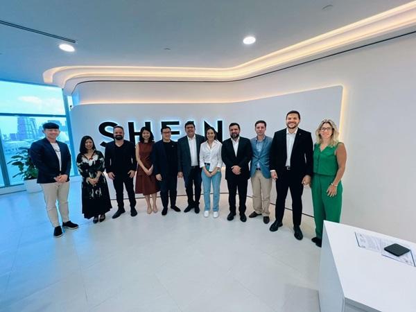 Governador visita a sede global da Shein, em Singapura(Imagem:Reprodução)