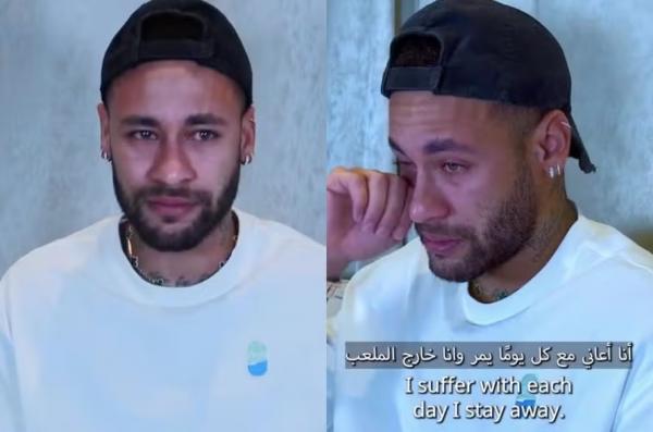 Neymar se emociona ao falar sobre a sua volta.(Imagem:Reprodução/Instagram)