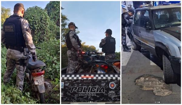 Plantão da Polícia Militar de Floriano recupera veículos furtados e identifica suspeito.(Imagem:Reprodução/Instagram)