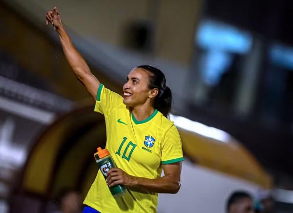 A atacante Marta, da seleção brasileira.(Imagem:CBF)