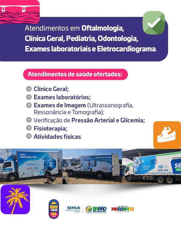 Barão de Grajaú receberá SESI Itinerante com atividades gratuitas.(Imagem:Divulgação)