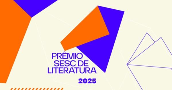 Prêmio Sesc de Literatura está com inscrições abertas.(Imagem:Divulgação)