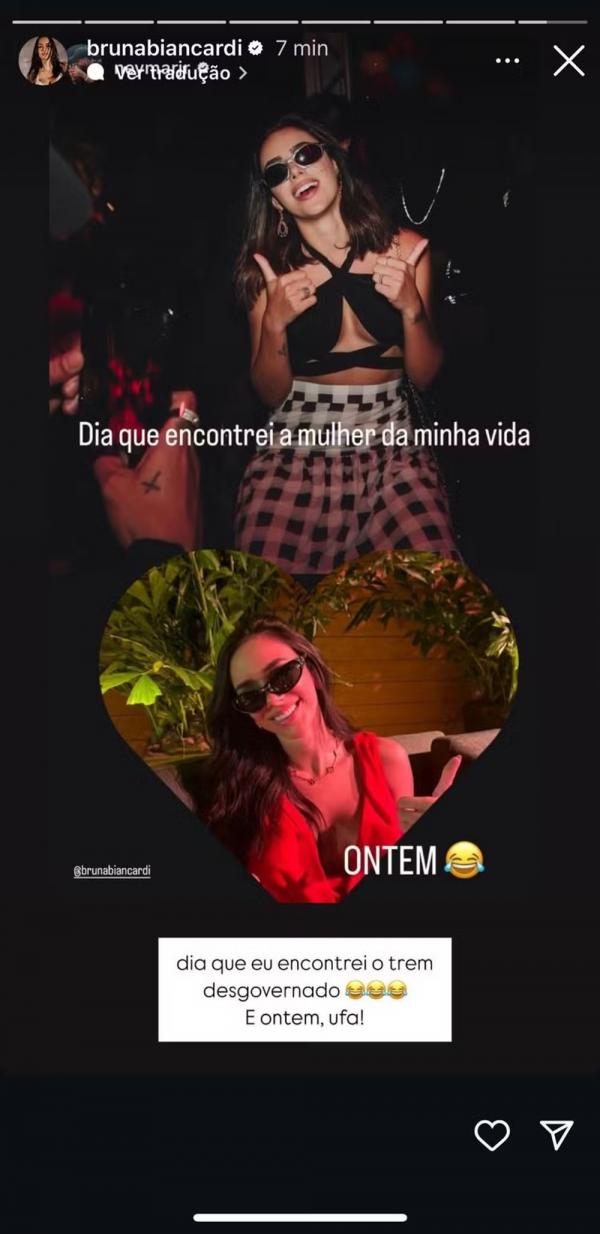 Post de Bruna Biancardi (Imagem:Reprodução/Instagram)