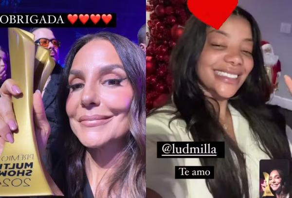 Ivete Sangalo se corrige após esquecer de agradecer Ludmilla.(Imagem:Reprodução/Instagram)