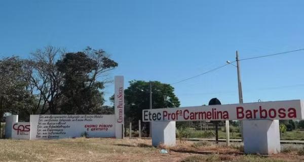 Escola Técnica Estadual (Etec) Professora Carmelina Barbosa em Dracena.(Imagem:Divulgação/Facebook)