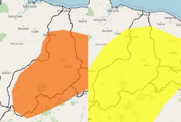 Quatro cidades do Piauí registram umidade relativa do ar abaixo de 12%, situação considerada emergencial pela OMS.(Imagem: Montagem g1)