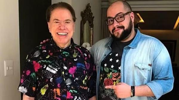 Silvio Santos e Tiago Abravanel(Imagem:Reprodução/Instagram)