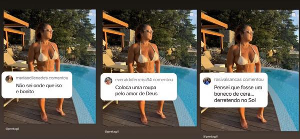 Preta Gil rebate críticas ao postar foto de biquíni.(Imagem:Instagram)