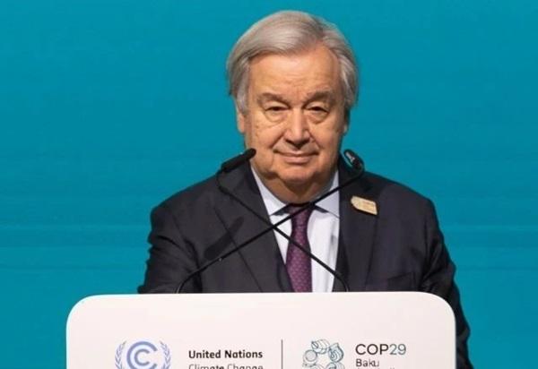 António Guterres na COP29(Imagem:Divulgação/ONU/Kiara Worth)