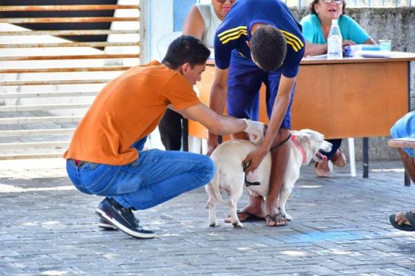 Saúde realiza com sucesso o Dia D de Vacinação Antirrábica com mais de 11 mil doses aplicadas.(Imagem:Secom)