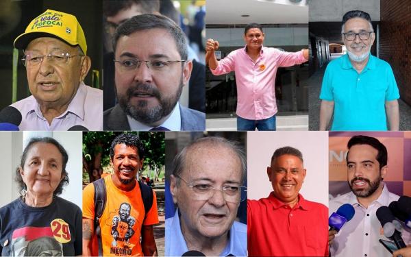 Candidatos a prefeito de Teresina.(Imagem:Montagem/ ClubeNews)