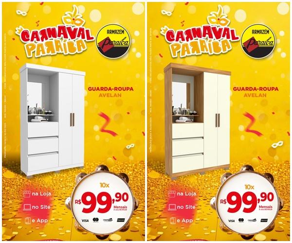 Aproveite as super ofertas do Carnaval no Armazém Paraíba!(Imagem:Divulgação)