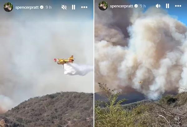 Spencer Pratt mostra incêndios perto de sua mansão em Los Angeles (Imagem:Reprodução/Instagram)