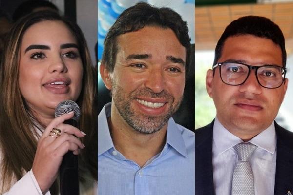 Bárbara do Firmino, Marden Menezes e Thales Coelho.(Imagem:Jonas Carvalho/ Portal ClubeNews)