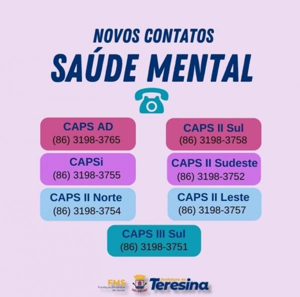 Números CAPS Teresina(Imagem:Divulgação)