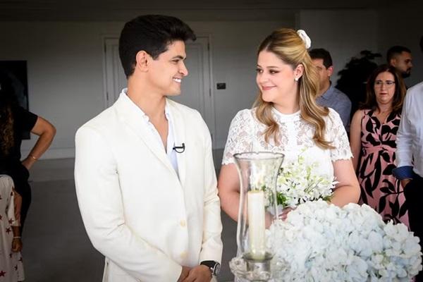 Maria Cavalcante e Cristiano Deyvid se casam no civil (Imagem:Andy Santana/Brazil News)