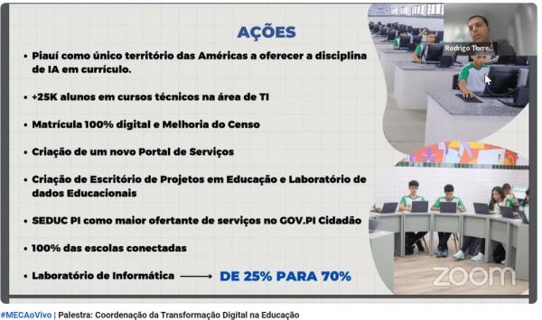 Seduc participa de evento sobre Transformação Digital na Educação promovido pelo MEC(Imagem:Divulgação)