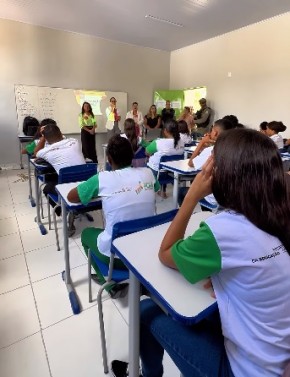 Patrulha Maria da Penha e OAB realizam palestra sobre importunação sexual em escolas de Floriano.(Imagem:Reprodução/Instagram)