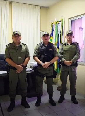 Tenente-Coronel Gilson Leite, Coronel Nelson Feitosa e Tenente-Coronel Inaldo Barros.(Imagem:Reprodução/Instagram)