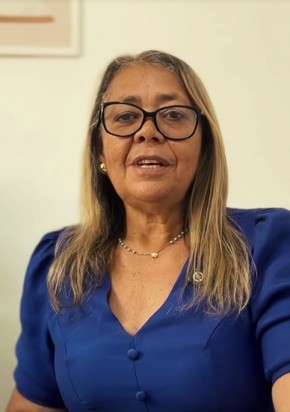 Edneuda Pereira, secretária de Assistência Social de Barão de Grajaú.(Imagem:Reprodução)