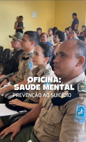 Representantes do 3º BPM participam de oficina sobre saúde mental em Floriano.(Imagem:Reprodução/Instagram)