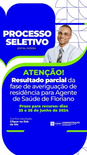 Processo Seletivo: divulgado resultado parcial da fase de averiguação de residência para Agente de S.(Imagem:Secom)