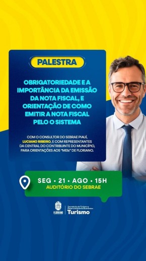 Palestra no Sebrae aborda importância da emissão da Nota Fiscal para MEIs de Floriano.(Imagem:Divulgação)