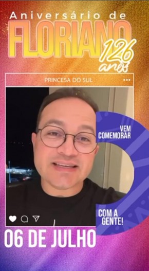 Davi Sacer fará parte da programação de aniversário de Floriano(Imagem:Reprodução/Instagram)