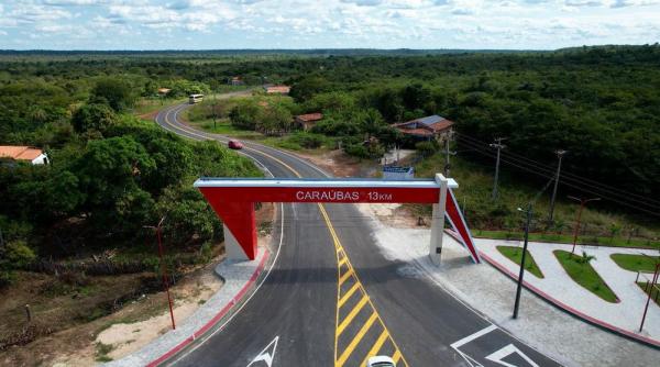 A estrada que liga cidades do Território de Desenvolvimento Planície Litorânea recebeu nova pavimentação e ações de conservação e manutenção.(Imagem:Divulgação)