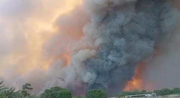 Quatro pessoas da mesma família morrem queimadas em grande incêndio em Canto do Buriti, no Piauí.(Imagem:Reprodução)