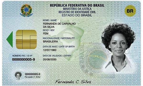 Nova Carteira de Identidade Nacional começa a ser emitida nesta terça.(Imagem:Divulgação/TSE)