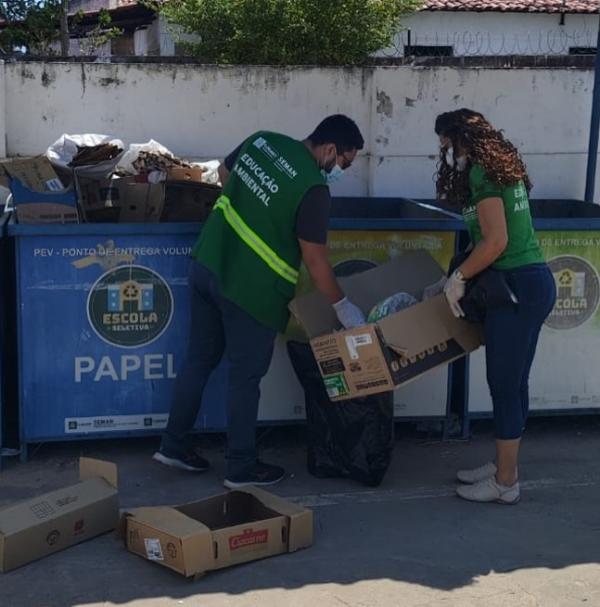  Projeto Escola Seletiva recolhe 189 kg de materiais recicláveis em outubro em Floriano.(Imagem:Reprodução/Instagram)