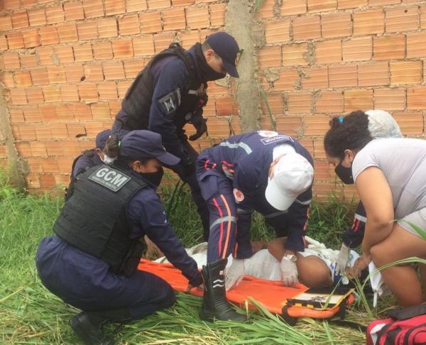 Criminosos usam corda para derrubar motociclista durante assalto na Zona Norte de Teresina(Imagem:Divulgação)