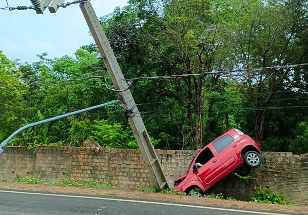 Equatorial Piauí registra um aumento de 98% nos casos de abalroamentos de postes(Imagem:Reprodução)