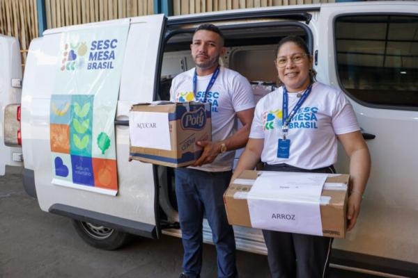 Colaboradores do Sesc mobilizados para ajudar RS(Imagem:Divulgação)