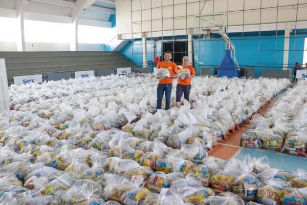 Mesa Brasil distribui cestas para municípios atingidos pelas enchentes no Piauí(Imagem:Divulgação)