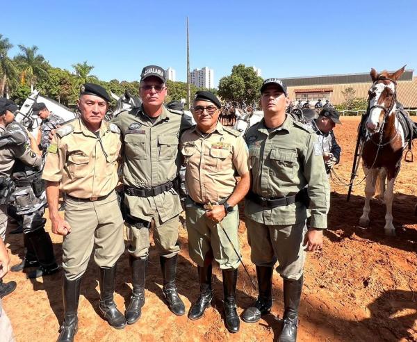 Sargento da Polícia Militar do Piauí conquista 2º lugar no Curso de Policiamento Montado da PM de Goiás.(Imagem:Divulgação)