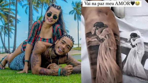 Deolane Bezerra, viúva de MC Kevin, fez tatuagem em homenagem ao cantor: 