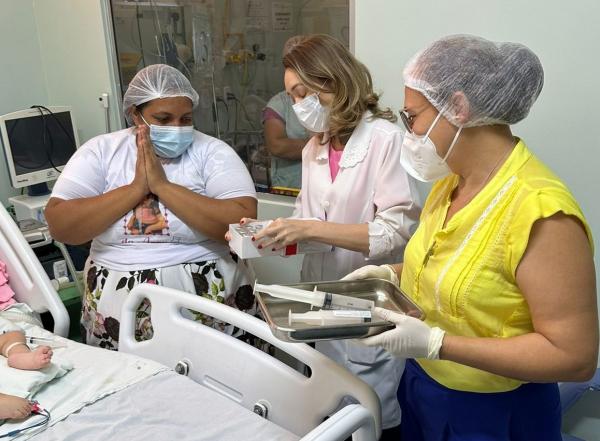 O Hospital Infantil Lucídio Portella foi a primeira unidade de saúde 100% SUS a fazer a aplicação dessa medicação no Brasil.(Imagem:Divulgação)