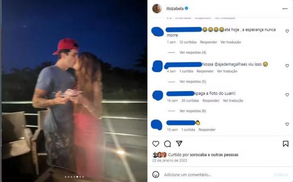 Ex- de Luan Santana sofre ataques por manter fotos do cantor em suas redes sociais.(Imagem:Reprodução/Instagram)