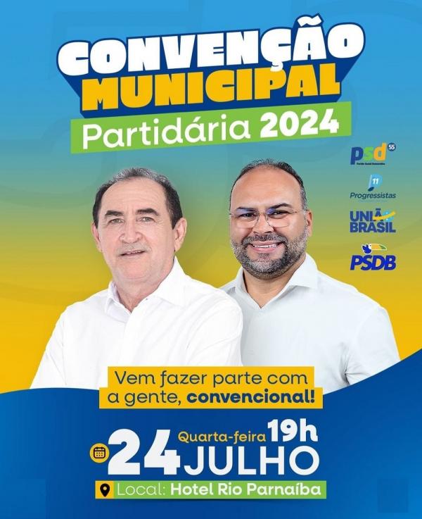 Partidos anunciam convenção conjunta para oficializar candidaturas de Antonio Reis e Joab Curvina.(Imagem:Reprodução/Instagram)