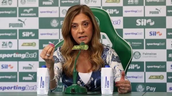 Leila Pereira, presidente do Palmeiras.(Imagem:Cesar Greco/Palmeiras)