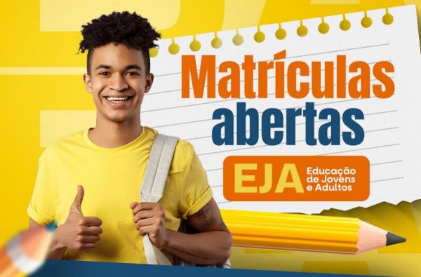 Matrículas abertas para Educação de Jovens e Adultos (EJA) em Floriano.(Imagem:Reprodução/Instagram)