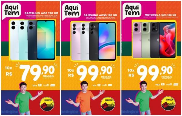 Ofertas imperdíveis em smartphones no Armazém Paraíba de Floriano.(Imagem:Divulgação)