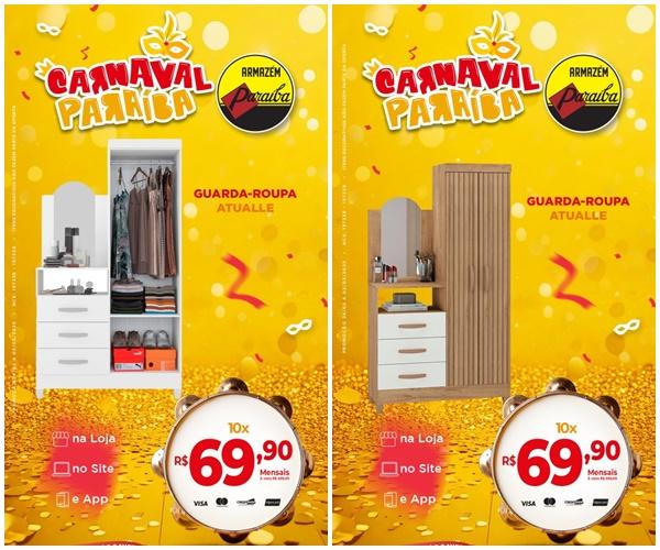 Aproveite as super ofertas do Carnaval no Armazém Paraíba!(Imagem:Divulgação)