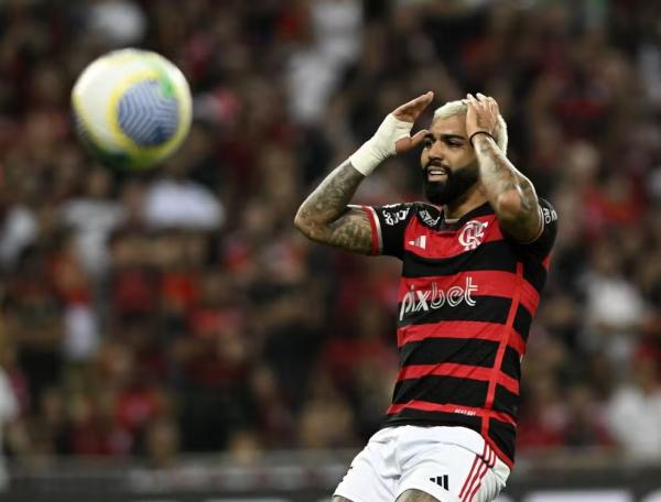 Gabigol em ação pelo Flamengo.(Imagem:André Durão)