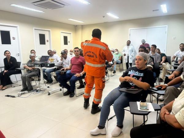 Agosto Cinza: Nova Maternidade realiza atividade de conscientização sobre segurança contra incêndios.(Imagem:Divulgação)