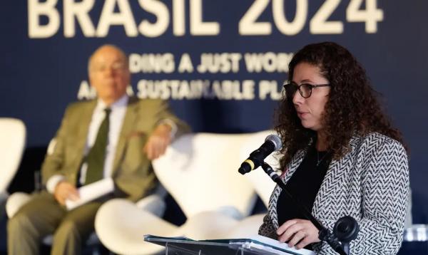 Ministra participou da mesa Estados do Futuro, evento paralelo ao G20.(Imagem:Fernando Frazão/Agência Brasil)