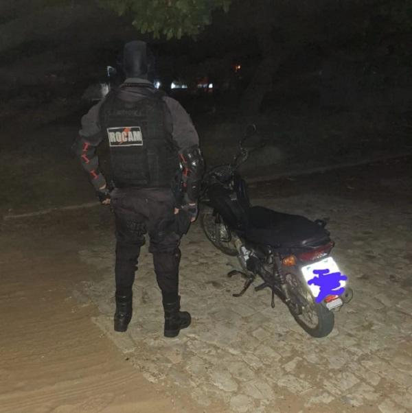 Polícia Militar recupera motocicleta roubada no bairro Planalto Sambaíba, em Floriano.(Imagem:Reprodução/Instagram)